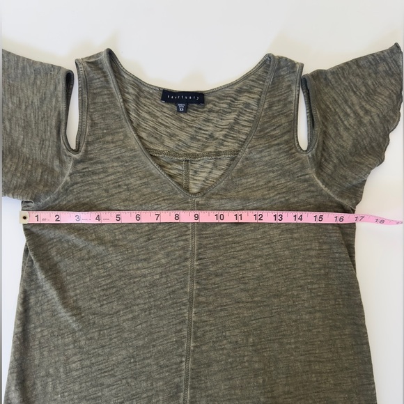 SanctuaryJolene Shift Mini Dress Green Extra Small Women XS Casual - Picture 9 of 11